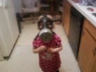 My Daughter Donning Her Gas Mask